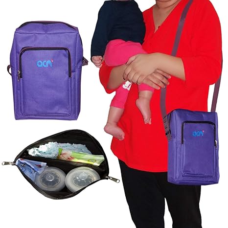 Acm Classic Soft New Born Baby Multipurpose Diaper Nappy Changing Baby Diaper Bag/Mummy Bag/Mother Bag/Handbag Large Purple