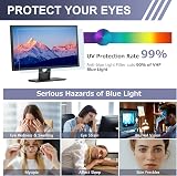 LAMA 24 Inch Blue Light Blocking Screen Protector 16:9 531x298mm Anti Glare Eye view 3