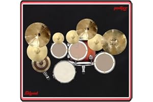 ZLDYPINK 6 Ft x 6 Ft Drum Rug, Area Mat for Living Room Washable Stain Resistant Non Skid Rubber Backing - Large Floor Modern Simplicity Carpet Cushioned Softness Family & Pet Friendly