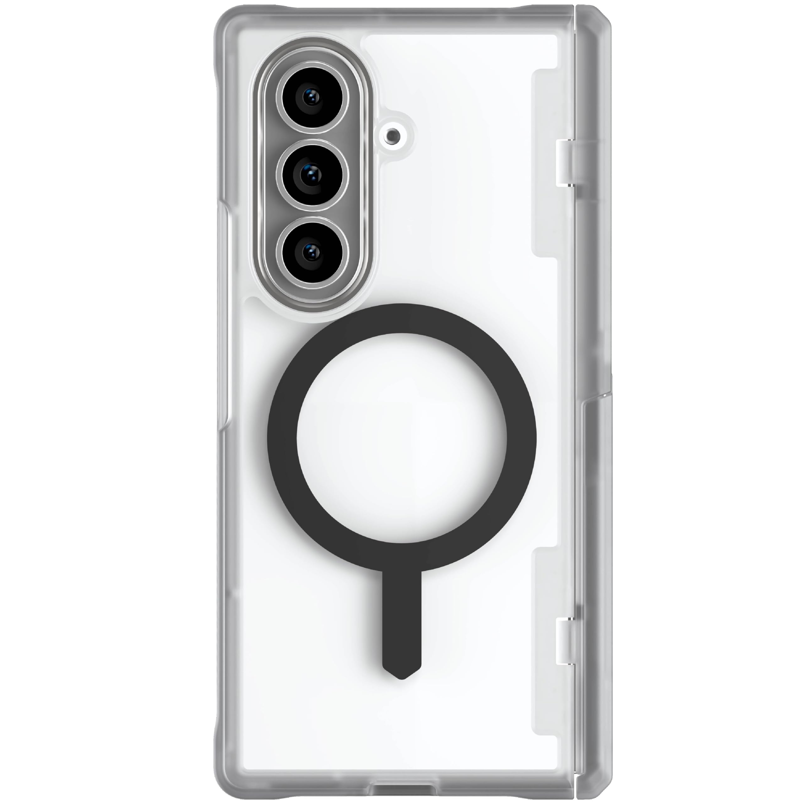 Photo 1 of Ghostek Covert Clear Galaxy Fold 7 Case with Built-in Kickstand, MagSafe and Full Hinge Protection Designed for 2025 Samsung Galaxy Z Fold7 (8") (Clear Matte)