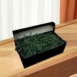 2LB Dark Green Crinkle Cut Paper Shred