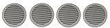 4" Round Plastic Louver Soffit Air Vent Reptile