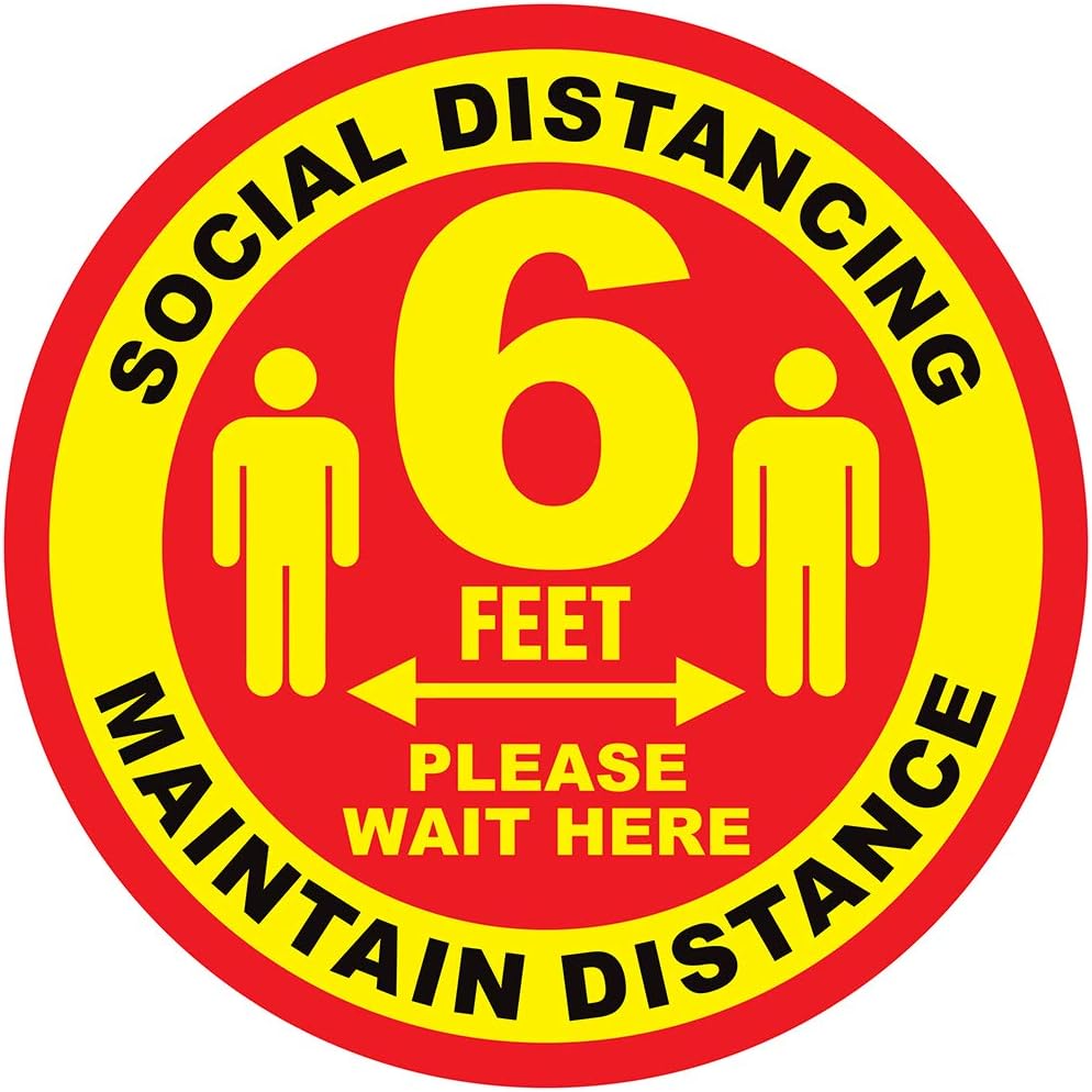 Social Distancing Floor Sign Please Keep a Safe 6 Foot