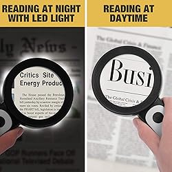 JMH Magnifying Glass with Light, High Magnification