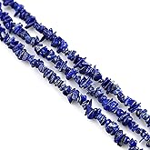 1 Strand Denim Lapis Chip Beads Strand, Semi Precious, Gemstone Chips, Gemstone Beads, Jewelry Making Supply, GM GEMMART USA (CHLP-70001)