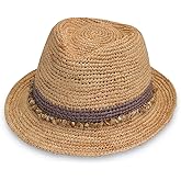 Wallaroo Hat Company – Women’s Tahiti Trilby Fedora – Natural Fiber, Short Brim with Adjustable Sizing for Medium Crown Sizes