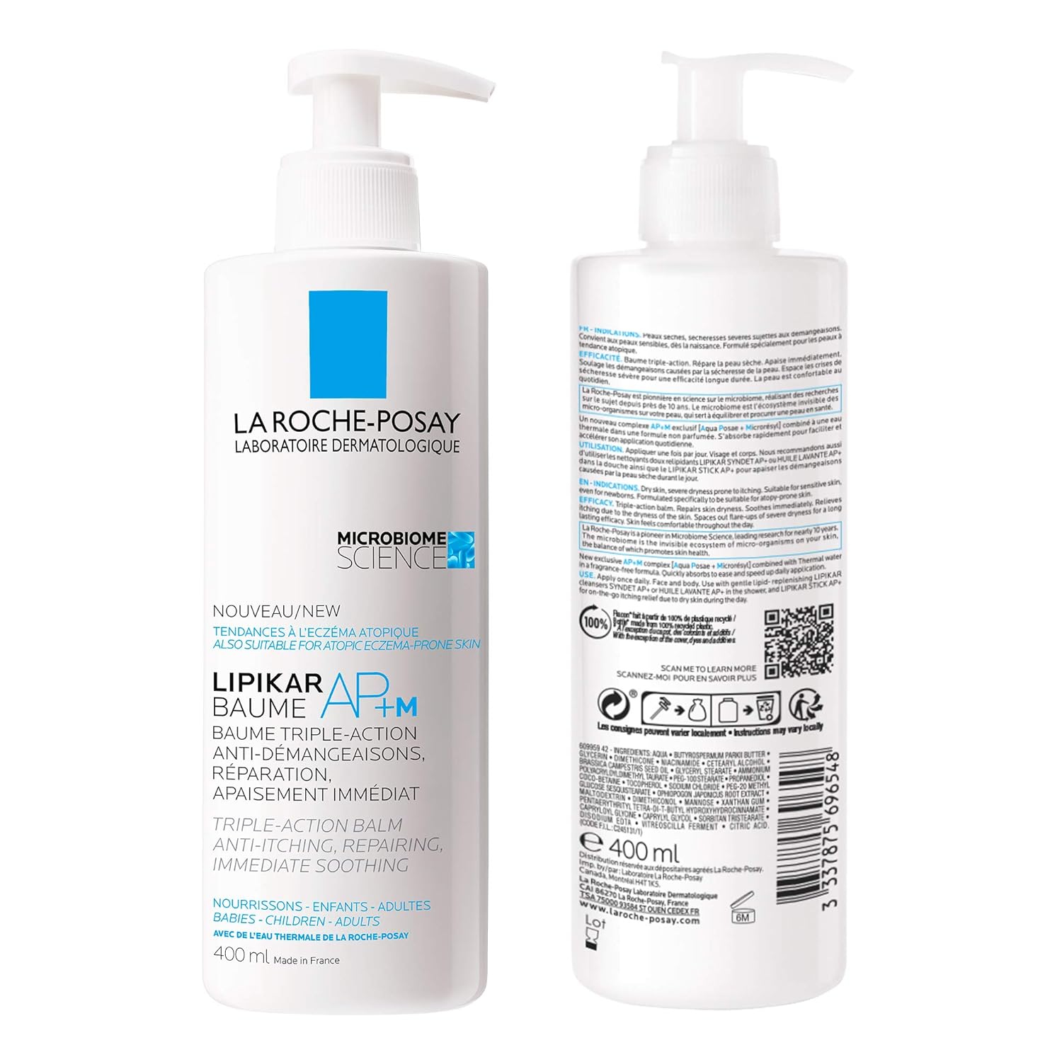 La Roche Posay La Roche Posaylipikar Ap M Balm Feuchtigkeitscreme 400 Ml Amazon De Beauty