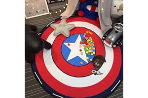 RALMAT INCX Baby Play Mat Cute Children Rug/Mat Toy Storage Bag Organizer 58x58 Inch Captain America1