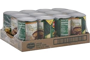 Del Monte Canned Golden Sweet Corn Cream Style No Salt Added, 14.75-Ounce (Pack of 12)