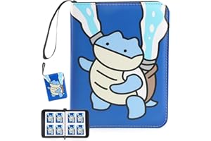 EZIYIN Collectible Trading Card Albums, 400 Card Holders with 50 Removable Sleeves, Portable 4 Pockets Collectible Trading Card Binder, PU Card Collection Binder for MTG, TCG, Sport Card, Game Cards