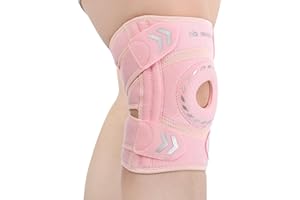 Knee Support Brace for Women Men, Adjustable Compression Knee Brace with Stabilizers and Open Patella Pad - Arthritis Pain, I