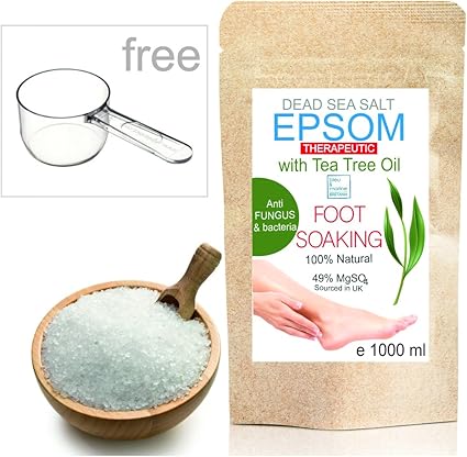 Bain De Pieds Aux Sels Depsom Et Huile Essentielle Darbre à Thé 1000g Traitement Anti Mycoses De Longle