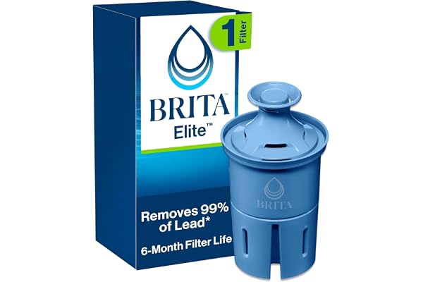 Brita Elite Replacement Filter, Reduces 30+ contaminants while keeping healthy minerals, WQA Certified to reduce Lead, Microp