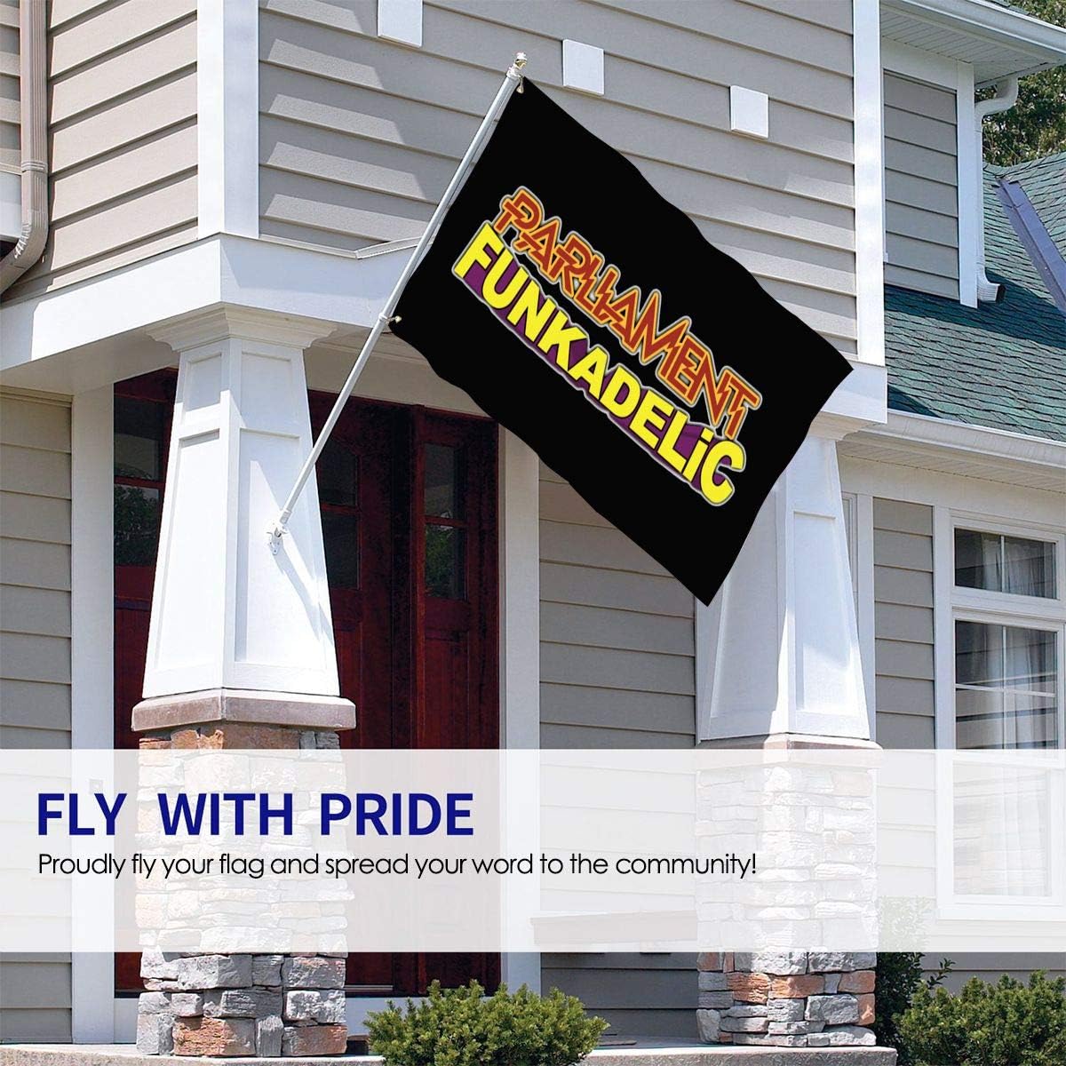 Zhengyu Funkadelic 3x5fl, for Indoor/Outdoor, Thick and Durable Polyester Fiber Decorative Flag: Home & Kitchen