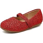 CIOR Toddler Girls Ballet Flats Shoes Ballerina Bowknot Jane Mary Princess Dress Shoes for Wedding Party School