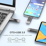 RAOYI 64GB USB C Memory Stick USB 3.0 Dual OTG Pen Drive Black view 5
