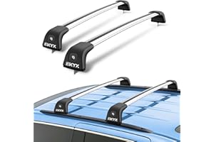 KYX Roof Rack Cross Bars for 2011-2022 Grand Cherokee Altitude/SRT/Trackhawk with Locks, Aluminum Car Crossbars with Roof Black Moldings for Ski Snowboard Rooftop Cargo Carrier Bag Bike Luggage Kayak