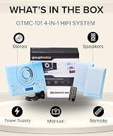 Grouptronics GTMC-101 CD Player with Speakers HiFi System USB Radio Clock view 8