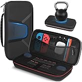 JOYLINK Carrying Case for Nintendo Switch 2,Protective Hard Shell Portable Travel Case for Switch 2(Dual EVA),with Joystick Protection,Game Cards Slots & Zipper Mesh Pocket for Console Accessories,Pro