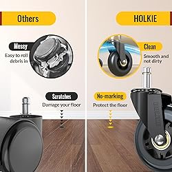 HOLKIE Office Chair Wheels Roller Blade Caster