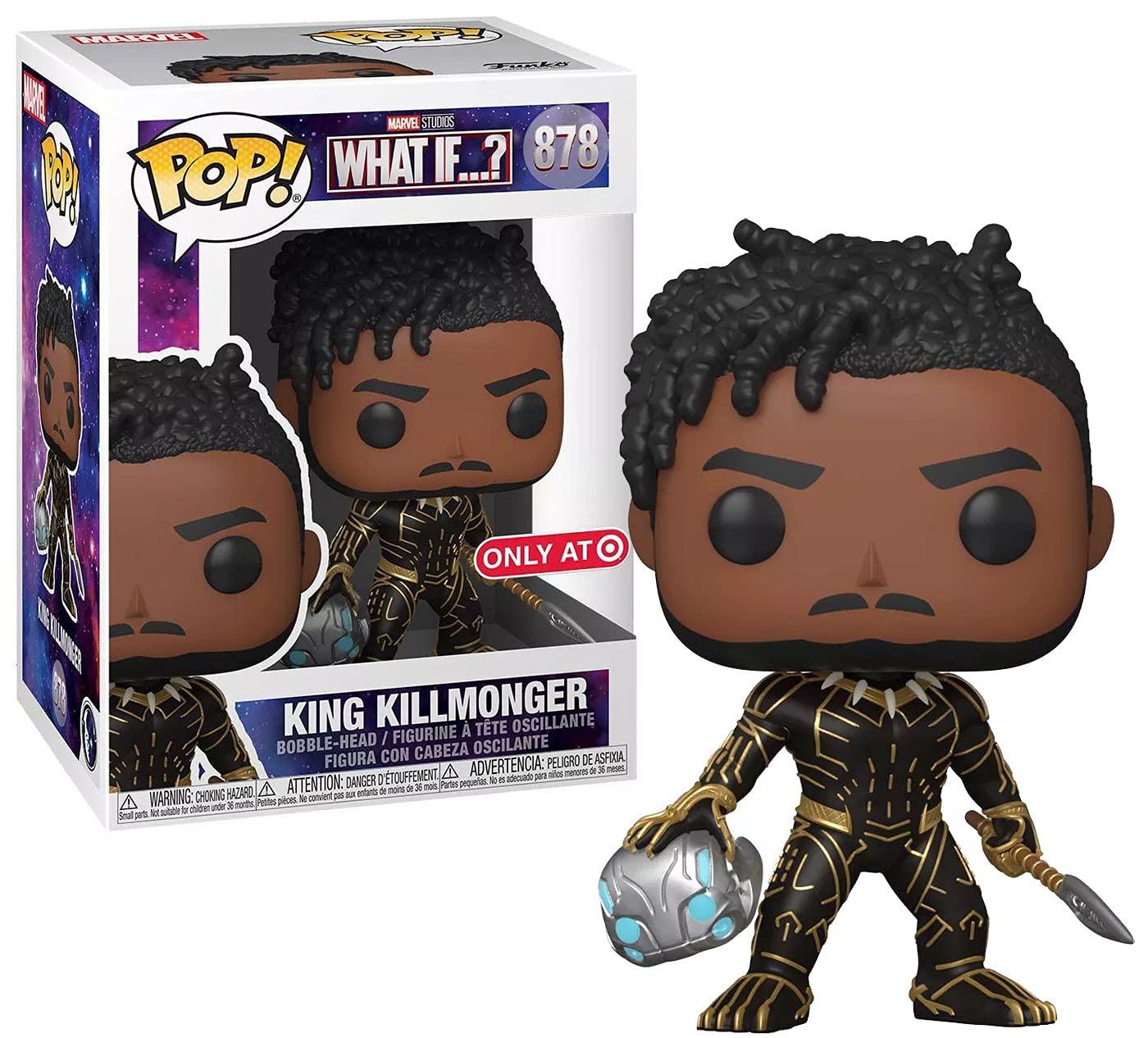 Funko Pop! 56264 Marvel What If...? King Killmonger (Special Edition) #878