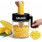 Corn Peeler for Corn on the Cob, Corn Stripper Tool with Rotating Handle | Corn Sheller to Cut Corn Safely and Quickly, Corn Kernel Cutter with Bowl
