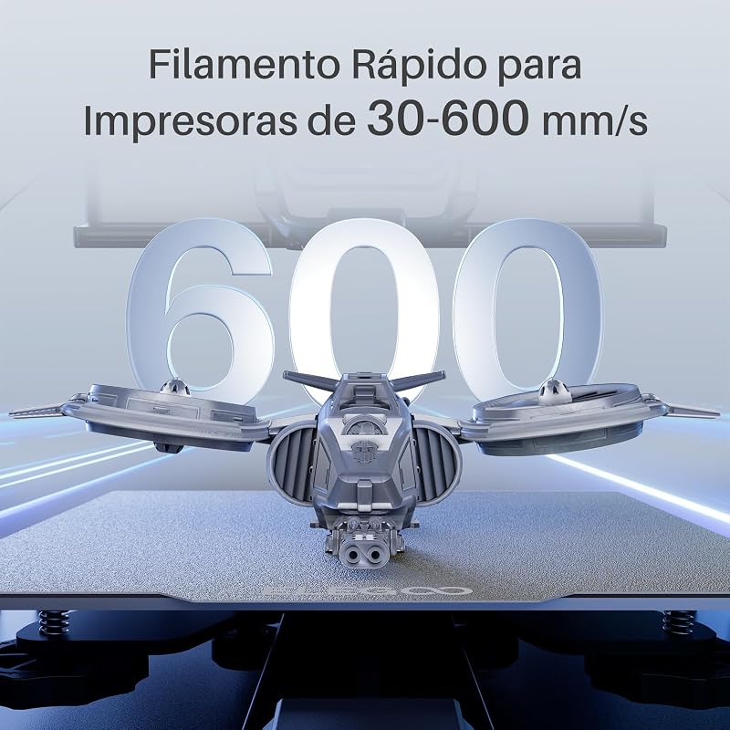 Filamento PLA+ de Alta Velocidade 1.75 1KG Branco