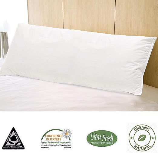 Kensingtons Hungarian Goose Down Bolster Pillow 6ft King Bed Size