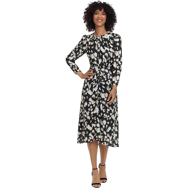 Calvin Klein Women's Plus Size Blue Chiffon A-Line Dress at Amazon Women's  Clothing store