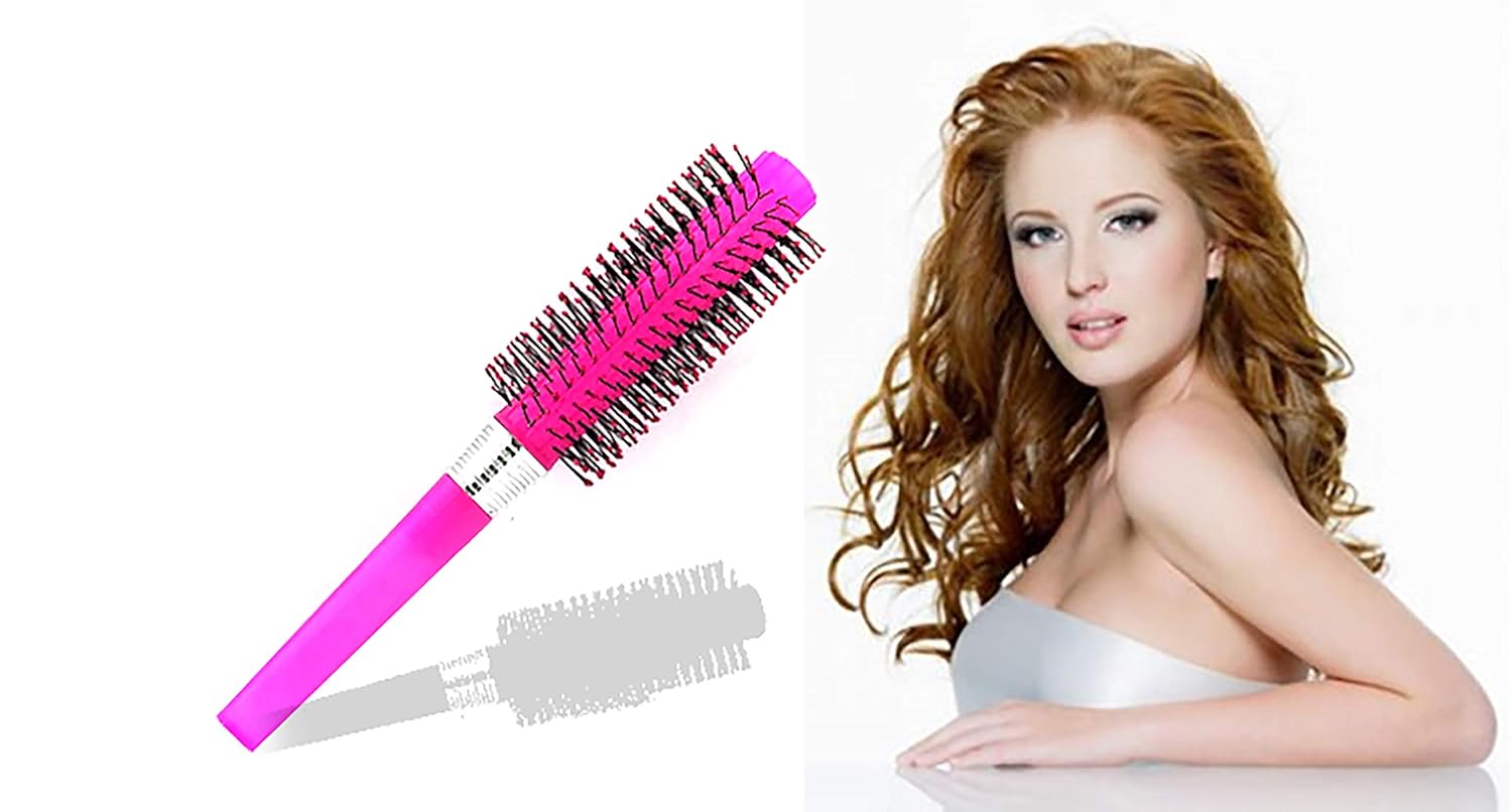 Buy Morges Soft Bristle Round Hair Brush For Men And Women Pink 20