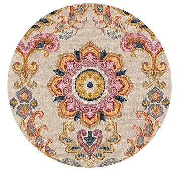 Amazon De Bohmische Mandala Runde Teppiche Indien Stil Matte