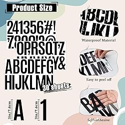 520 PCS Letter Stickers 30 Sheet Large Mailbox