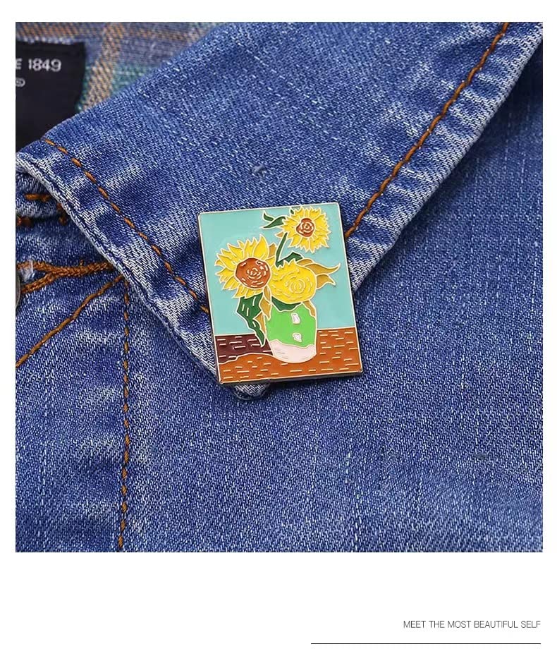 Cute Animal, Punk,Art,Science, Animation Enamel Pins, Cartoon Personality Pin Set for Kids, Teens, Women, Badge Decor Pins for Jackets, Lapel, Backpack, Hat， (With Box Packaging)