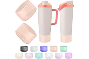 BKBY 2PCS Silicone Boot Compatible with Owala 30oz & 40oz FreeSip Sway Bottles & Tumblers, Protective Anti-Slip Bottom Cover Sleeve for Freesip Sway Tumbler