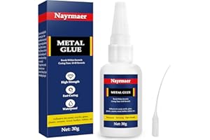 NAYRMAER Metal Glue, 30g Super Glue for Metal, Metal to Metal Glue for Bonding Metal and Other Materials, Super Instant Glue for Metal, Glass, Plastic, Acrylic, Ceramic