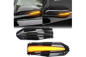SUPAREE LED Side Mirror Turn Signal Lights, Sequential Dynamic Indicator Strip fit for 2014-2024 4Runner, 2013-2018 RAV4, 201