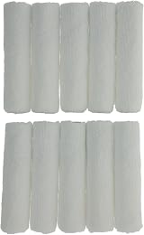 Coral 4 in Mini Roller Covers 10 Pack 5mm Short Pile Microfibre White view 4
