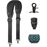 FIEIL 3D Air Cushion Ultra Comfortable Duffel Bag Strap，55" Universal Laptop Shoulder Strap, with Double Adjustable Buckles and Metal Hooksfor Briefcase Computer Messenger Bag (140CM Reduced Stress)