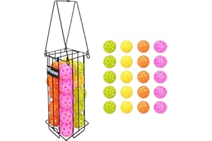 Westant Pickleball Ball Holder Set - Large Capacity Pickleball Hopper with 20 Balls, Must-Have Pickleball Ball Retriever for Pickleball Training, Pickleball Caddy for Pickleball Practice Equipment