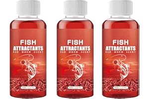 SIXCAR Red Worm Liquid Bait,Red 40 Baits & attractant,Fishing Bait,Fishing Liquid,Red Ink Fishing,Bait Fish Additive,Fish Lure Attraction Enhancer for Trout, Cod, Carp, Bass