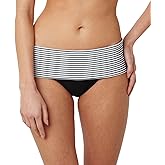 Panache Womens Swim Women's Anya Stripe Folded Bikini Bottom