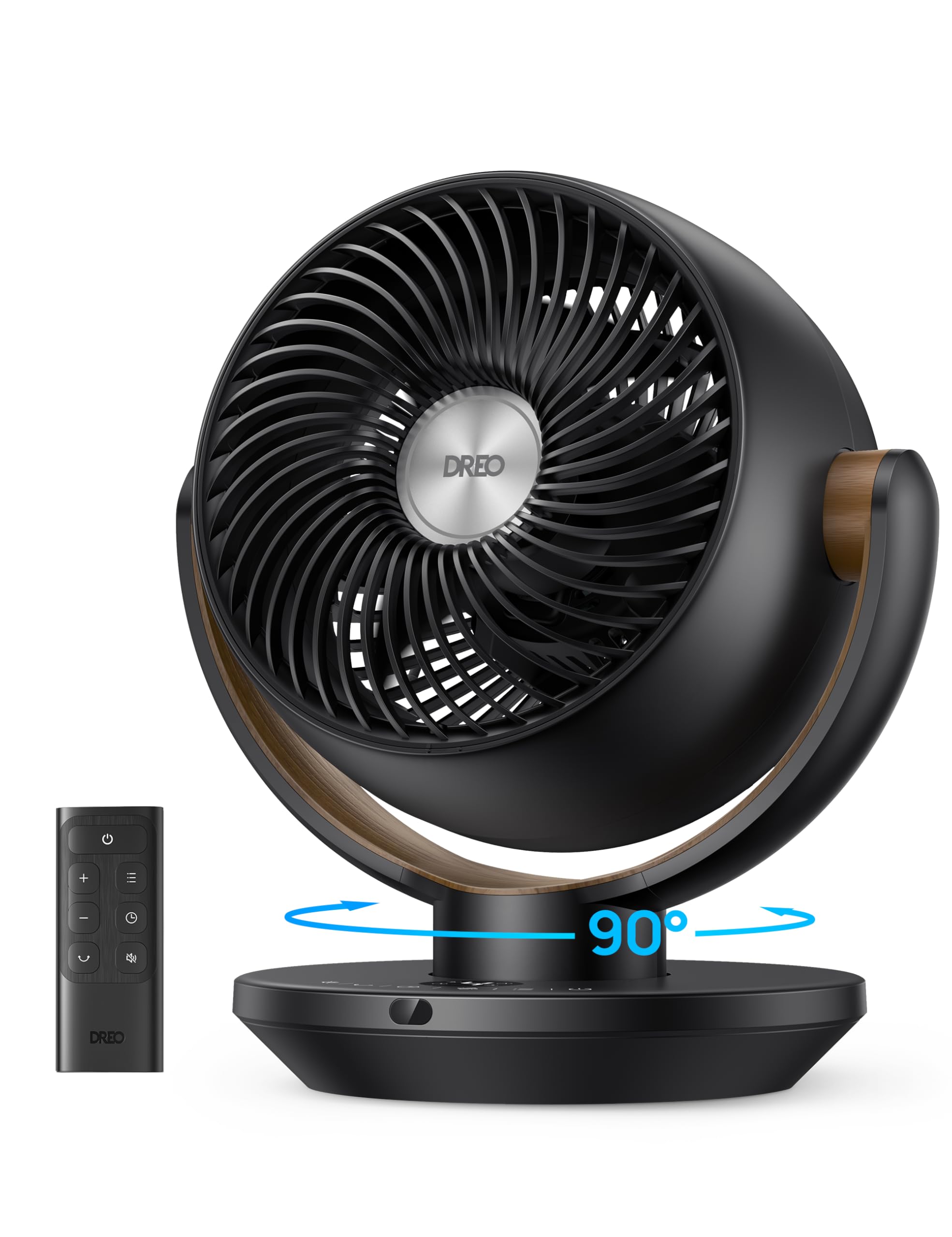 Photo 1 of Dreo Fan for Bedroom, Desk Air Circulator Fan with Remote, 11 Inch Table Fans for Whole Room, 60ft Powerful Airflow, 120° Vertical Manual +90° Oscillating, 4 Speeds, 8H Timer, Quiet Fan, Home
