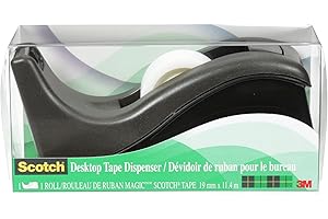 Tape Dispenser Magic Desktop Black