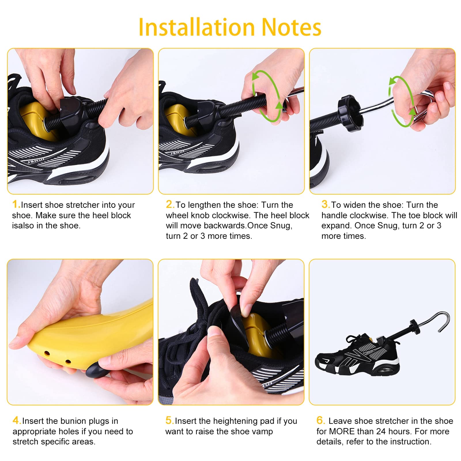 eachway Shoe Stretcher Shoe Trees,Adjustable Length & Width for Men and Women(for Men's Size Us 10-13.5)