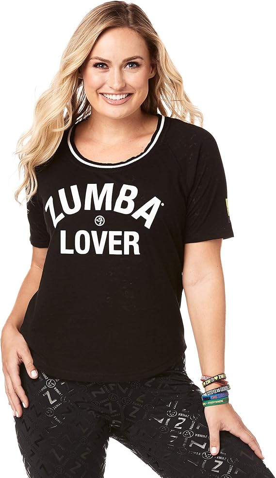 Zumba TShirt mit Modedruck für Damen Amazon.de Bekleidung