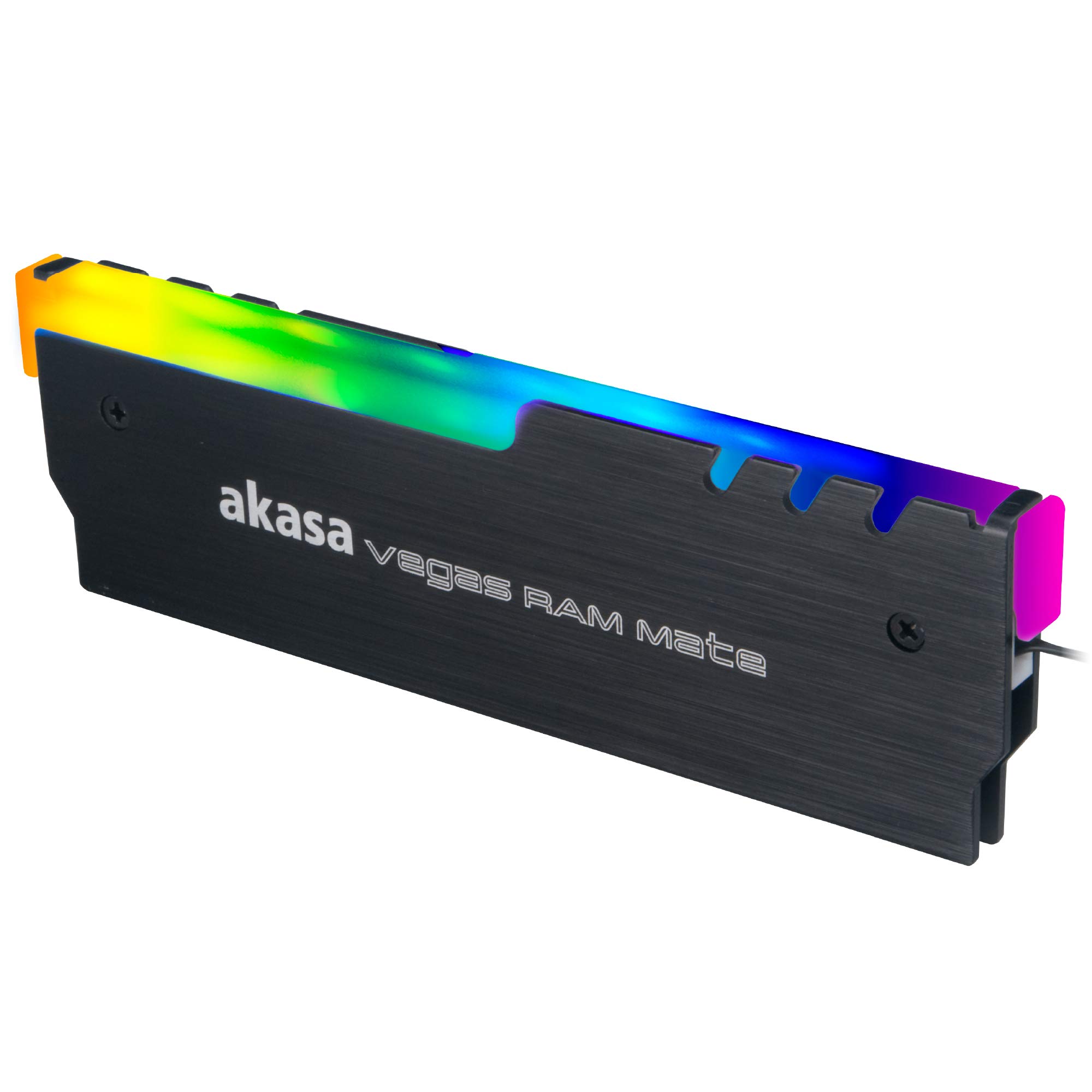 Akasa Vegas RAM Mate | Addressable RGB Heatsink Cooling Vest | aRGB RAM Fin | DIY PC Gaming | Aluminium Heatsink | AK-MX248