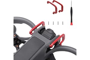 WOENJO Gimbal Bumper for DJI Avata 2, Aluminum Alloy Gimbal Camera Anti-collision Protection Guard Bar Accessories for DJI Avata 2 Drone(Red)