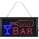 LED Bar Sign - Neon Electric Display Sign with Animation and Energy Efficient LEDs for Homes, Businesses, and Events by Lavish Home