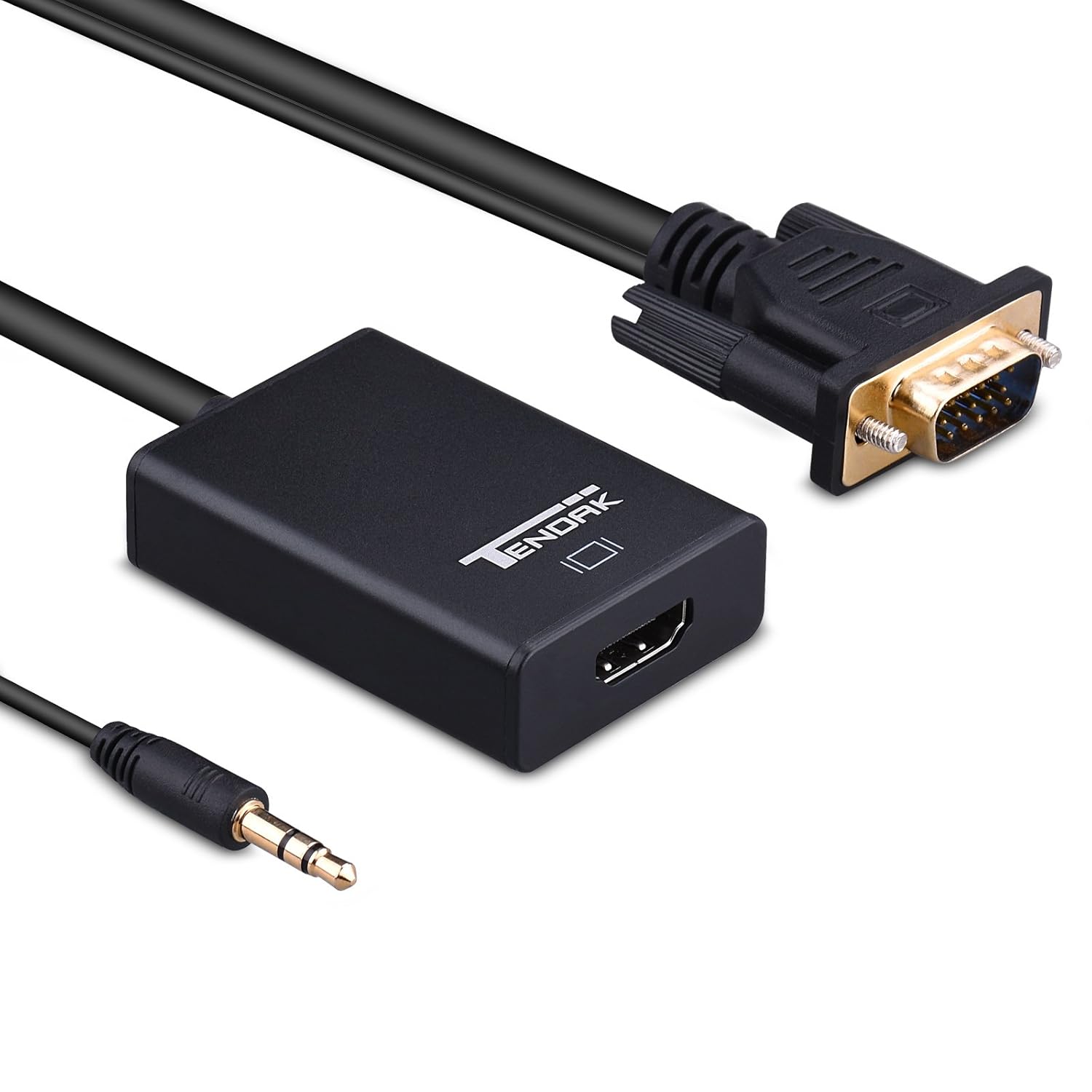 Amazon.co.jp： Tendak 1080P VGA→HDMI変換アダプタ オーディオケーブル付き パソコン・周辺機器