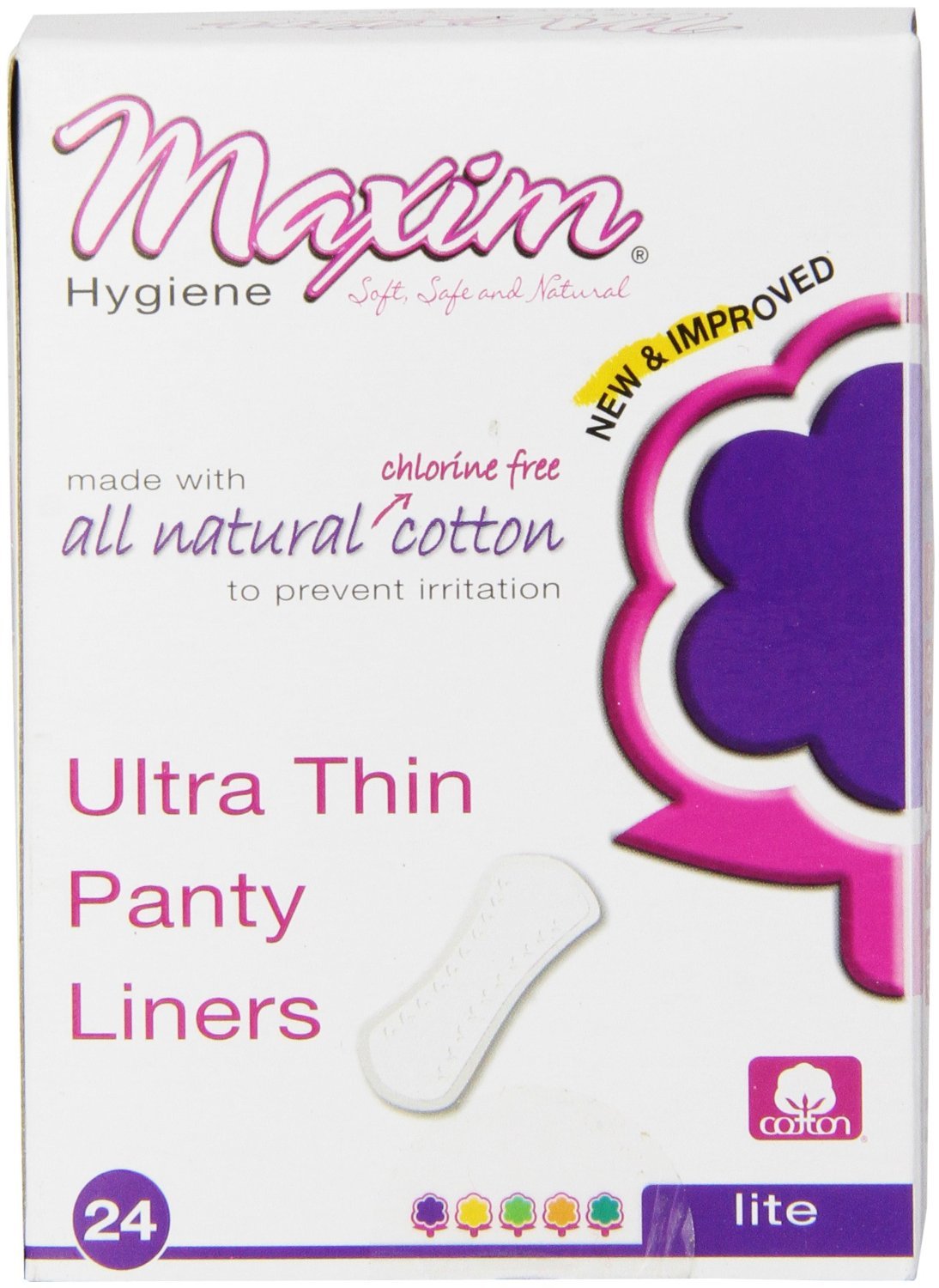 Maxim Classic Contour, Chlorine Free, Hypoallergenic Pads